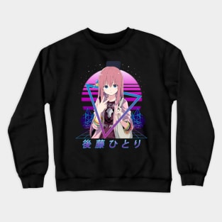 Manga Picture Rock Musician Crewneck Sweatshirt